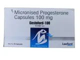 Gestoford 100 mg Soft Gelatin Capsule is a natural female sex hormone, progesterone | RX Supply