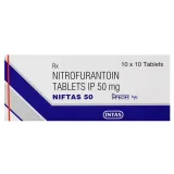 Niftas 50mg Tablet (Nitrofurantoin 50mg) is an antibiotic that fights bacteria-RX Supply