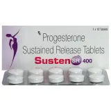 Susten SR 400mg Tablet is a natural female sex hormone, progesterone | RX Supply