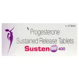 Susten SR 400mg Tablet is a natural female sex hormone, progesterone | RX Supply
