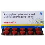 Amnurite Tablet SR (Amitriptyline/Methylcobalamin) is a combination of two medicines-RX Supply