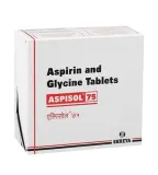 Aspisol Tablet (Aspirin and Glycine) is a combination of two medicine used for prevention of heart-RX Supply