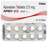 Apigy Tablet (Apixaban) is a medicine known as an anticoagulant or blood thinner.-RX Supply