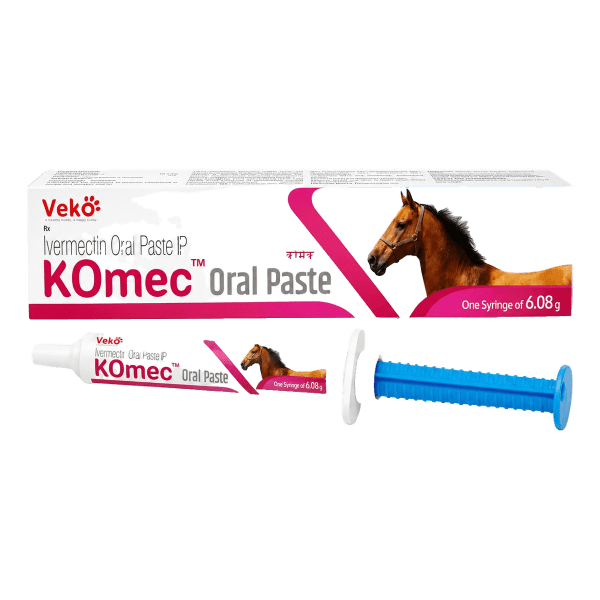 Ivermectin Komec Oral Paste is a powerful broad-spectrum anthelmintic designed for horses | RX Supply