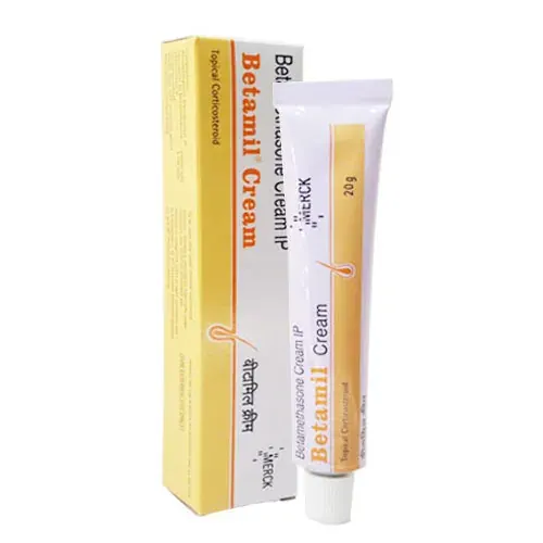 BETAMIL CREAM (BECLOMETHASONE DIPROPIONATE) is a topical corticosteroid used to reduce skin inflammation and irritation.
