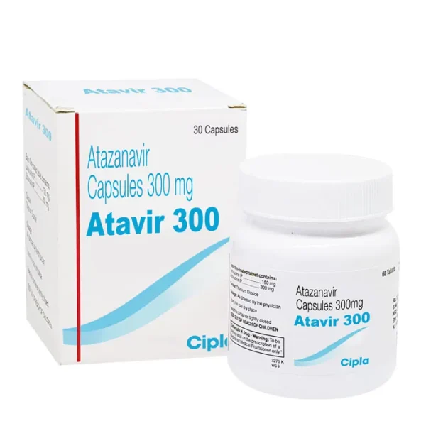 ATAVIR 300 MG (ATAZANAVIR) is an HIV/AIDS medicine used to treat HIV-1 infection in adults.
