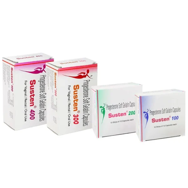 SUSTEN (PROGESTERONE) is a hormone replacement therapy used for treating infertility and other hormone-related conditions.