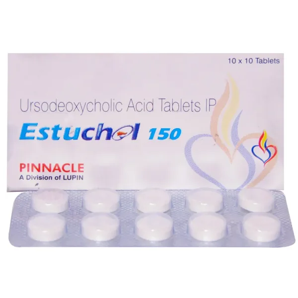 Estuchol 150mg Tablet (Ursodeoxycholic Acid 150mg) is a medicine used to dissolve certain-RX Supply