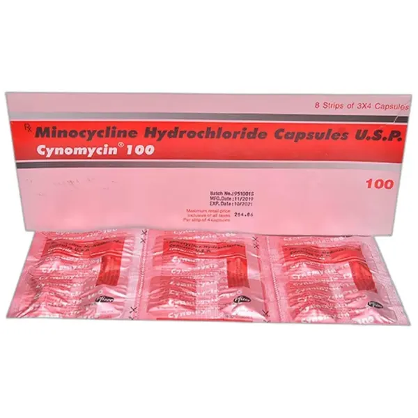 Cynomycin Capsule (Minocycline) is an antibiotic medicine used to treat bacterial | RX Supply