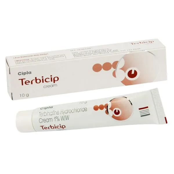 TERBICIP Cream is an antifungal medication used to treat fungal infections of the skin such as athlete's foot, jock itch, rin