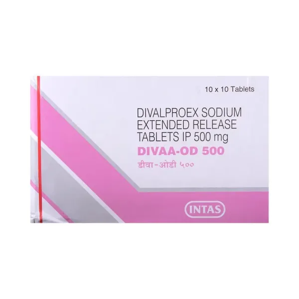 Divaa-OD Tablet ER (Divalproex) is a medication used to treat epilepsy, seizures, bipolar | RX Supply