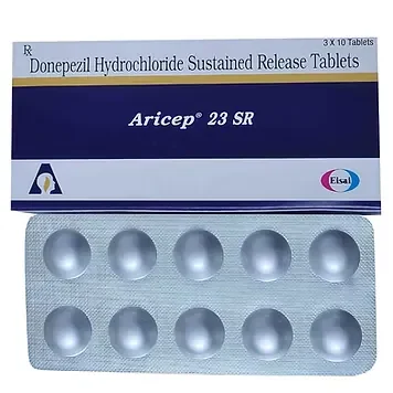 Aricep 23 mg Tablet is used to treat mild to moderate dementia in Alzheimer’s disease/RX Supply