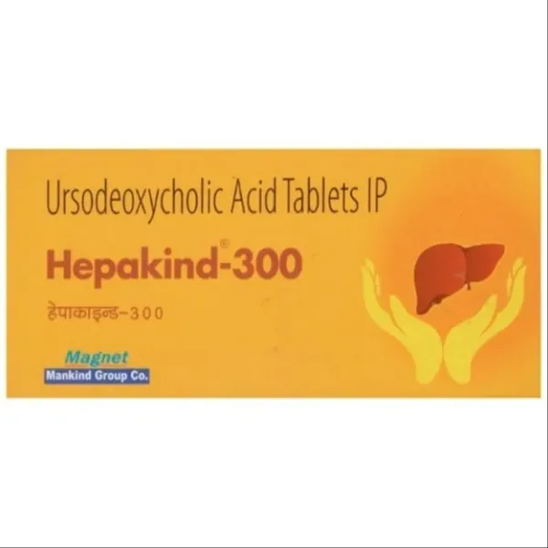 Hepakind 300mg Tablet (Ursodeoxycholic 300mg) is a medicine used to dissolve certain gallstones-RX Supply