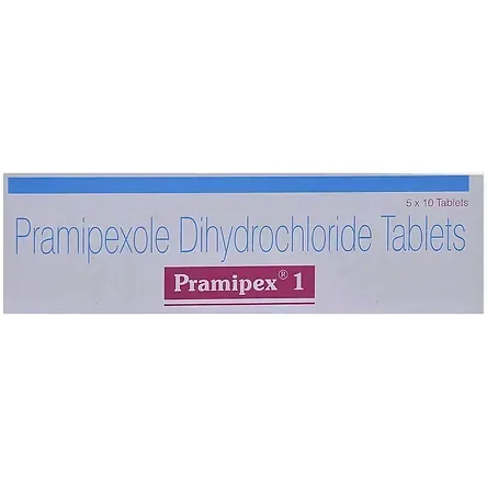 Pramipex 1 mg Tablet is used in the treatment of Parkinson's disease and restless leg syndrome /RX Supply