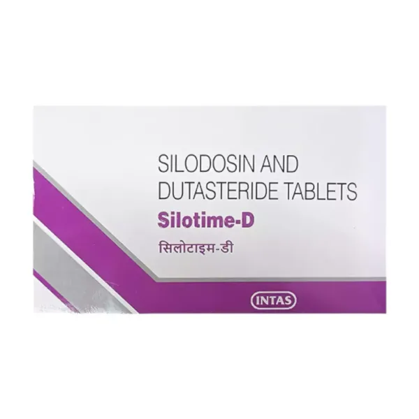 Silotime D Capsule (Silodosin 8mg/Dutasteride 0.5mg) is a combination of two medicines-RX Supply