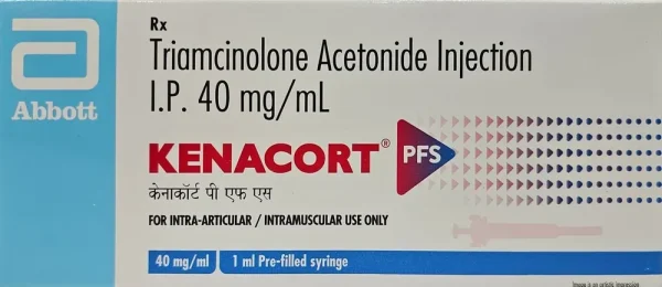 Kenacort PFS 40mg Injection (Triamcinolone) is a steroid. It is used for the treatment | RX Supply