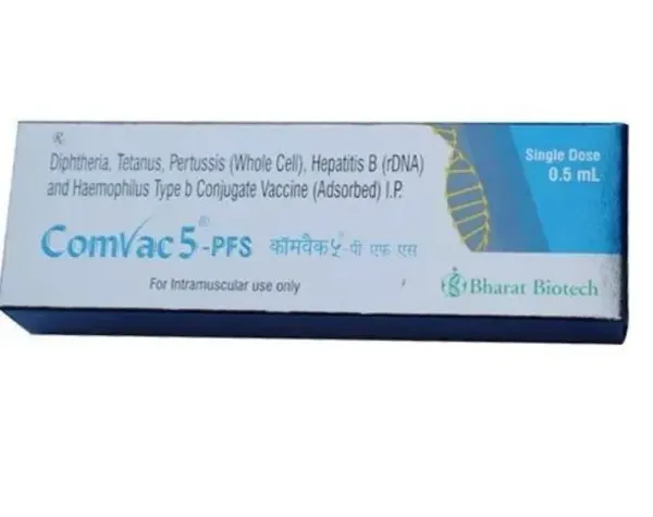 Comvac 5 Vaccine (Diphtheria Toxoid &Tetanus Toxoid & Pertussis Toxoid & Hepatitis-B)-RX Supply