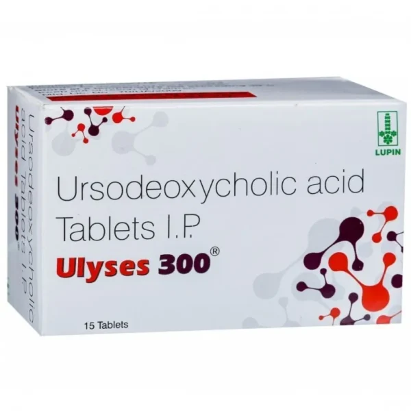 Ulyses 300 Tablet (Ursodeoxycholic Acid 300mg) is a medicine used to dissolve certain gallstones-RX Supply