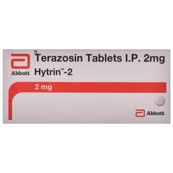 Hytrin 2mg Tablet (Terazosin 2mg) is used to treat high blood pressure by relaxing blood vessels-RX Supply