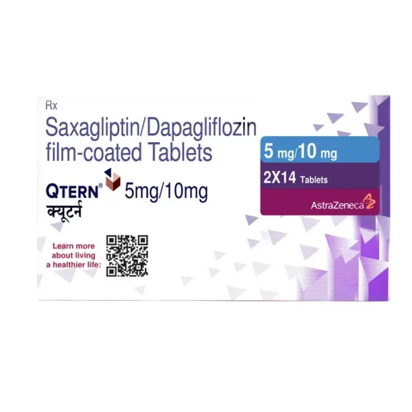 Qtern Tablet (saxagliptin/dapagliflozin) is a combination of two medicines used to treat-RX Supply