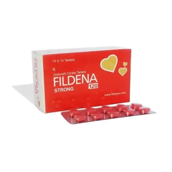Fildena 120mg contains a significant amount of Sildenafil Citrate, primarily used in treating Erectile Dysfunction (ED)