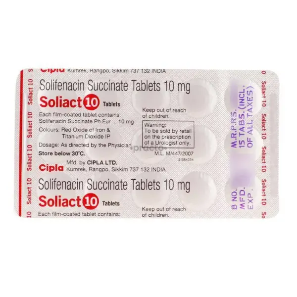 SOLIACT (SOLIFENACIN) is an oral medication used to treat the symptoms of overactive bladder (OAB), such as frequent urinatio