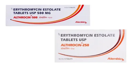 Althrocin(Erythromycin) is an antibiotic medication used to treat a variety of bacterial infections-RX Supply