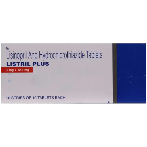 Listril Plus Tablet (Lisinopril and Hydrochlorothiazide) is a medicine used to treat hypertension-RX Supply
