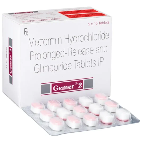 Gemer Tablet PR (Glimepiride/Metformin) belongs to a category of medicines known | RX Supply