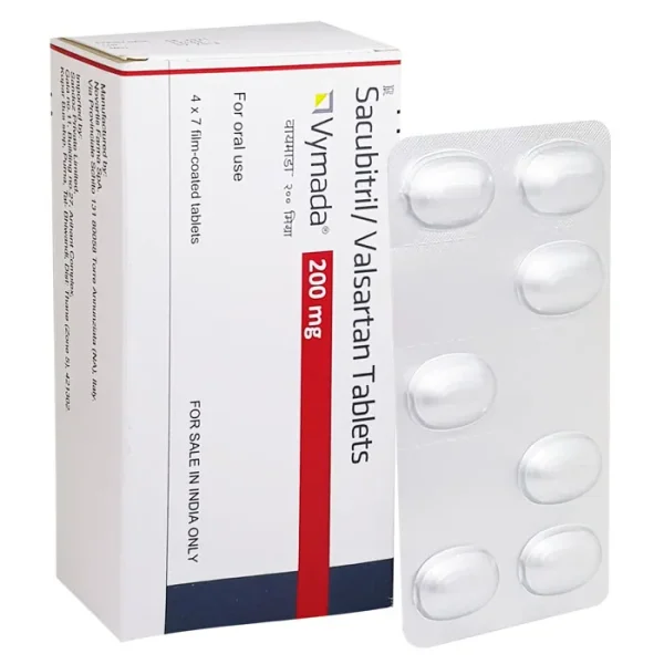 VYMADA (Sacubitril/Valsartan) is an effective prescription medication used to treat high blood pressure.