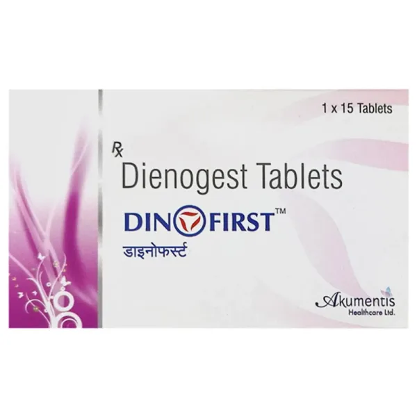 Dinofirst Tablet (Dienogest) is used for the treatment of pelvic pain associated | RX Supply