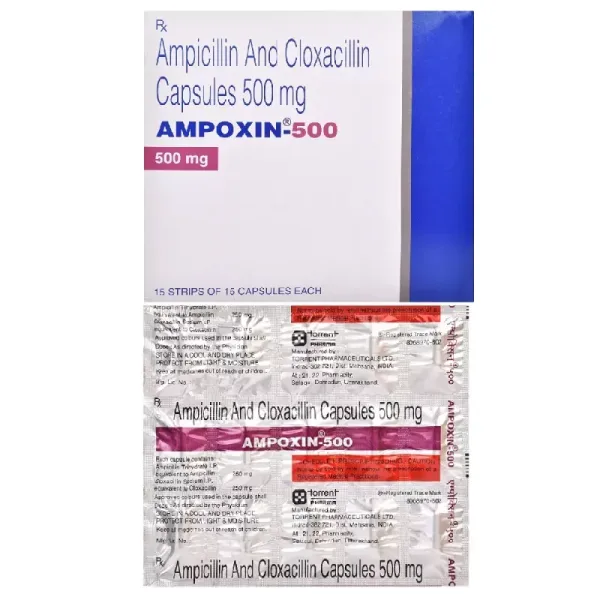 Ampoxin 500 mg (Ampicillin/Cloxacillin) is a combination medicine that is used to treat | RX Supply
