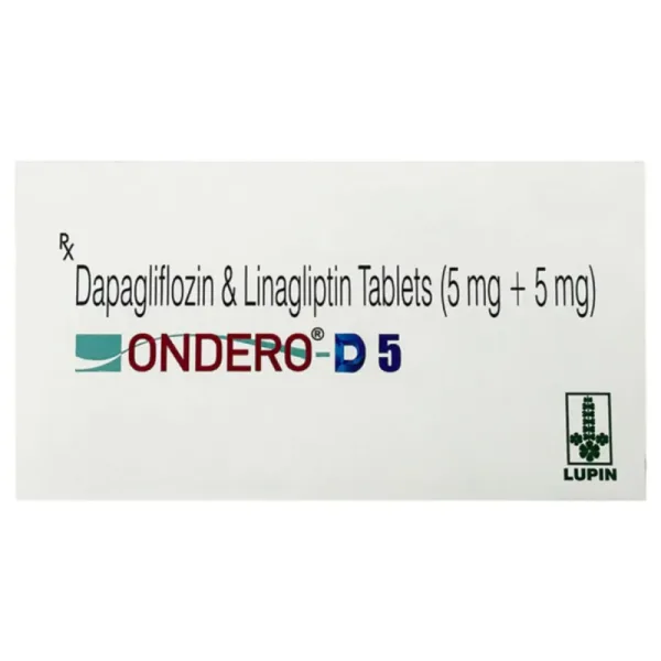 Ondero-D Tablet (Dapagliflozin/Linagliptin) is a combination of two medicines used-RX Supply