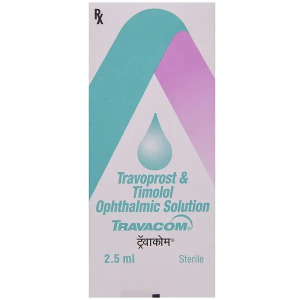 Travacom Eye Drop has a combination of two medicines used to treat glaucoma and ocular-RX Supply