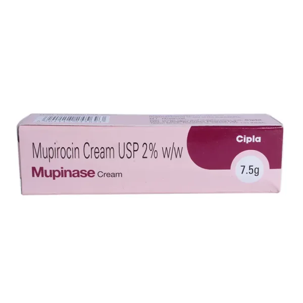 Mupinase Cream (Mupirocin) is an antibiotic medicine used to treat certain skin infections-RX Supply