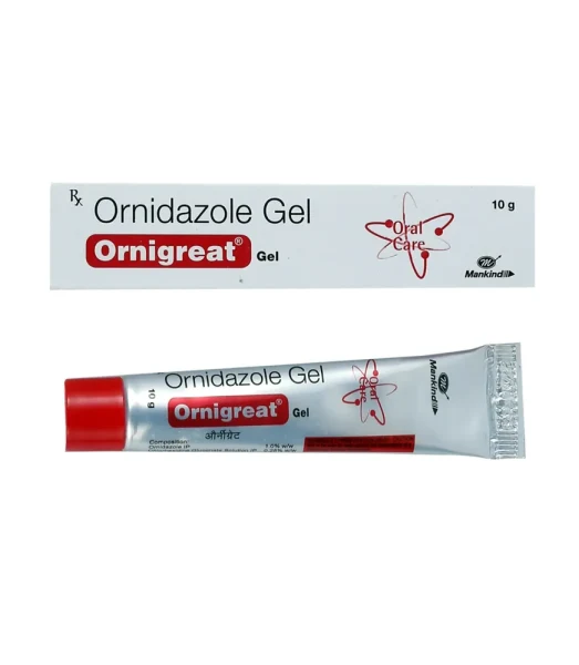 Ornigreat Gel (Ornidazole) is an antibiotic medicine used to treat infections.-RX Supply