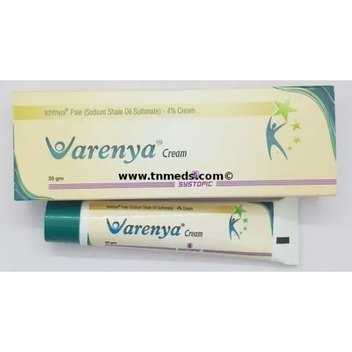 Varenya Cream (Ichthyol Pale) is a medicine used in the treatment of various skin disorders-RX Supply
