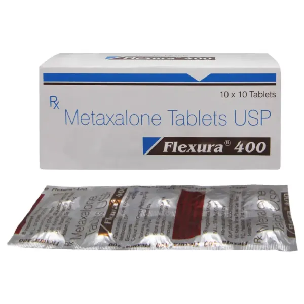 Flexura Tablet (Metaxalone) is a muscle relaxer. It provides relief from the discomfort-RX Supply