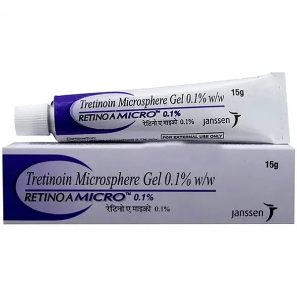 Retino A Micro 0.1% Gel is a form of vitamin A that is used to treat acne which appears as spots or pimples on your face