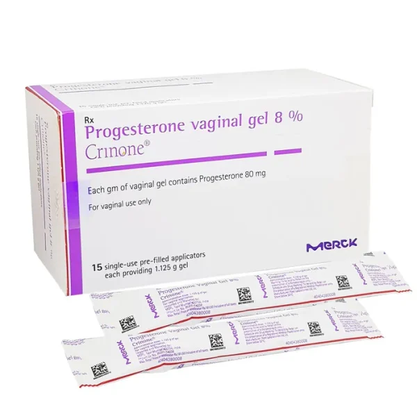 CRINONE VAGINAL GEL 1.125 G (PROGESTERONE)is a prescription medication used to support pregnancy
