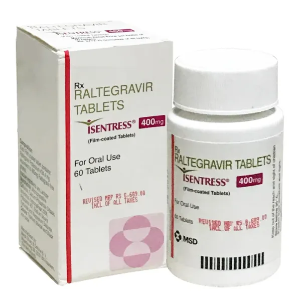 ISENTRESS 400MG (RALTEGRAVIR) is an antiviral medication used to treat HIV infection in adults.