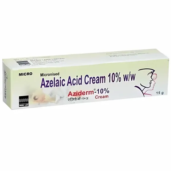 AZIDERM 10% CREAM is a powerful acne treatment cream that contains 10% Azelaic Acid.
