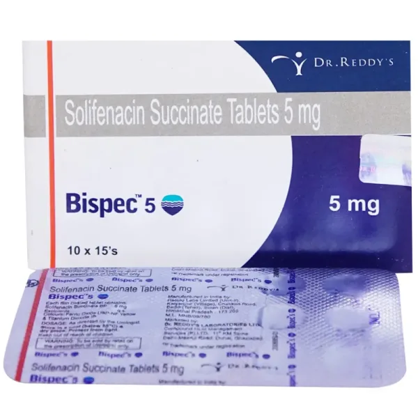 bisPEC 5mg Tablet is a muscarinic antagonist that is used in the treatment of overactive bladder-RX Supply
