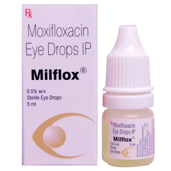 Moxifloxacin Eye Drop (Milflox) is an antibiotic used to treat bacterial infections of the eye | RX Supply