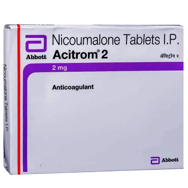 Acitrom Tablet (Acenocoumarol) is an oral anticoagulant that helps prevent harmful blood-RX Supply
