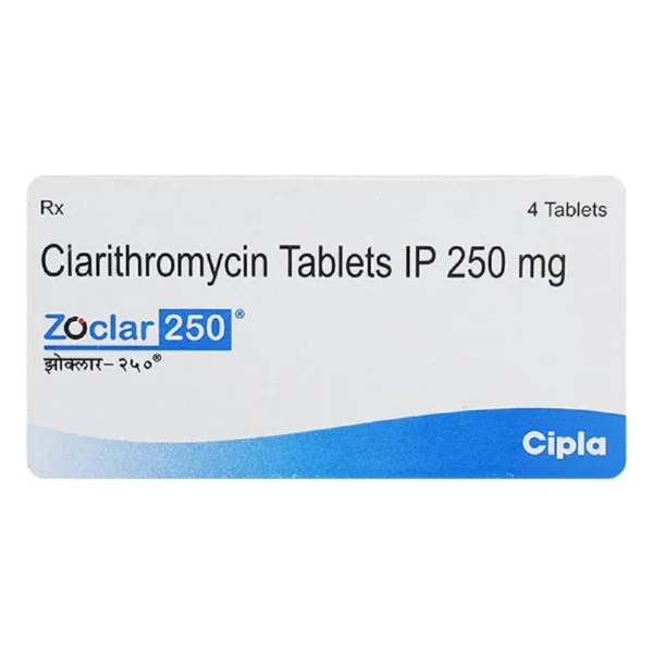 Zoclar 250mg Tablet (Clarithromycin)