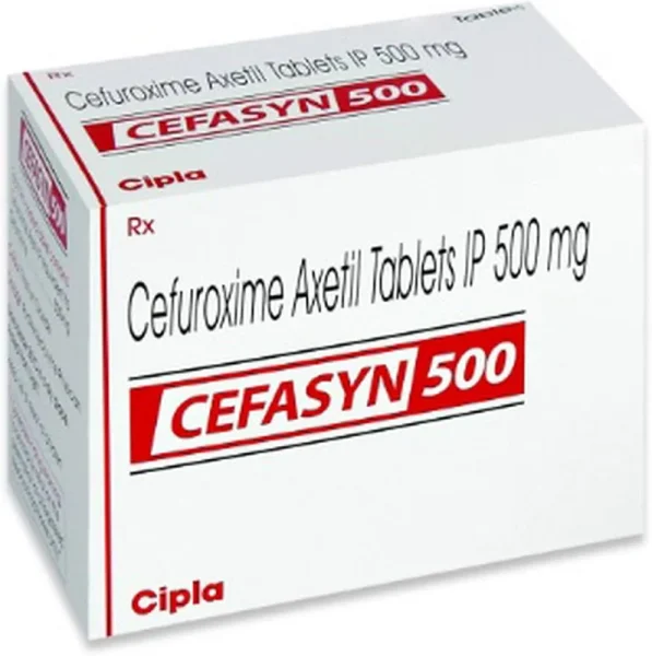 Cefasyn 500 Mg (Cefuroxime) is an antibiotic medicine used to treat bacterial infections | RX Supply