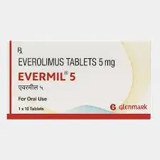 Evermil 5mg Tablet is used for the prevention of organ rejection in transplant patients | RX Supply