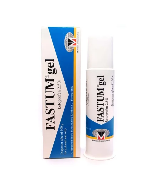 FASTUM GEL (KETOPROFEN) is a topical anti-inflammatory medication that is used to relieve pain