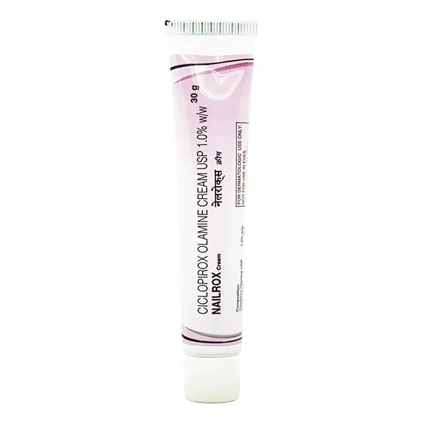 NAILROX CREAM (CICLOPIROX) is a topical antifungal medication used to treat fungal infections of the fingernails and toenails